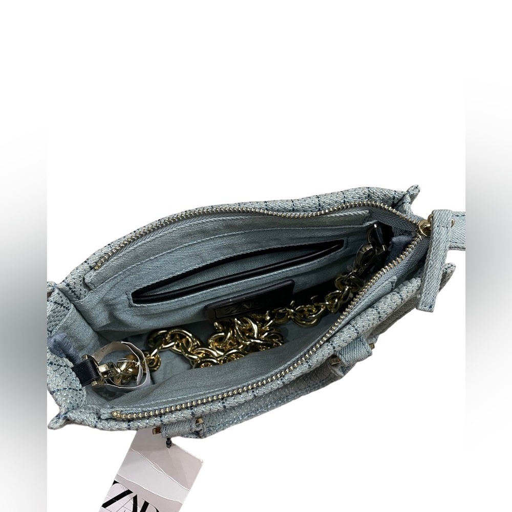 ZARA handbag,size medium,color azul NEW - Picture 7 of 12